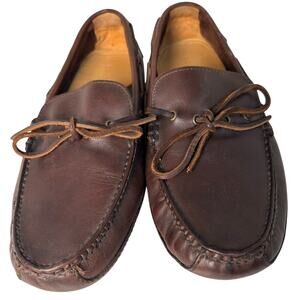 Cole Haan Grant Canoe Camp Moc Mens Sz 8 M Slip On Loafer Moro Brown Leather EUC